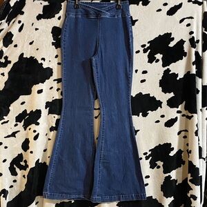 Ymi  Women's Blue Flare Jeans